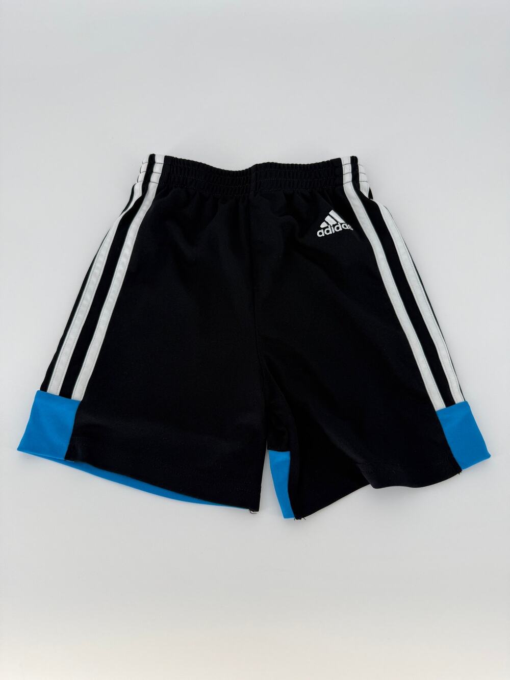 adidas Toddler Boys 3T Black Athletic Shorts 3 Stripe Soccer Gym Activewear